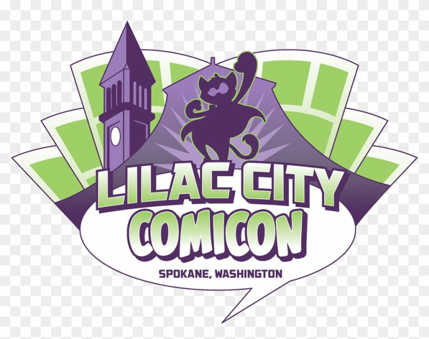 Lilac City Comicon Spokane, Wa / Jun 2-3 - Lilac City Comic Con Logo Clipart #3984488