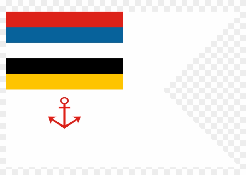 Flag Of Marine Police Senior Officer At Present Afloat - Flag Clipart