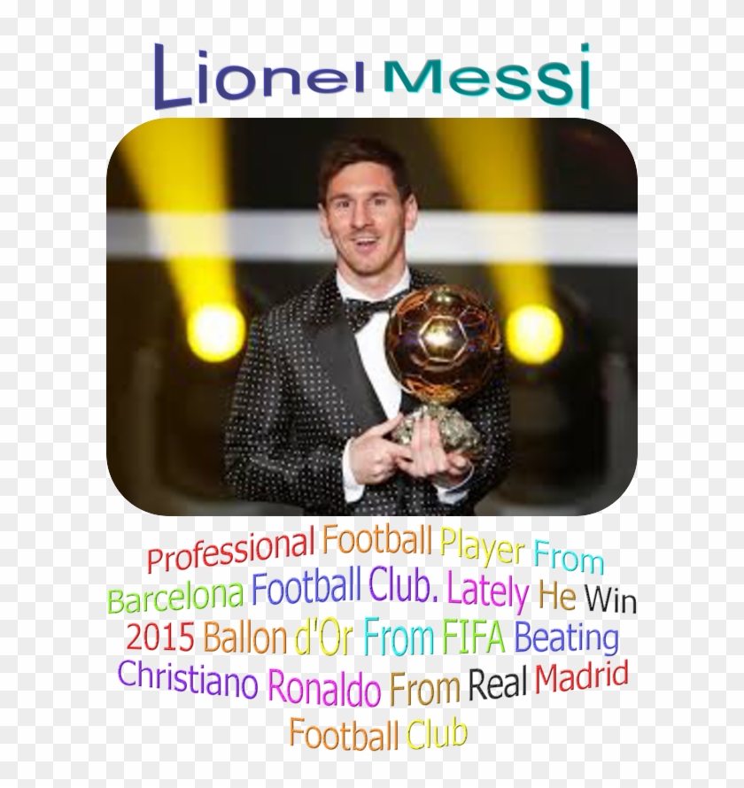 Messi Wins Ballon Dor Clipart #3985057