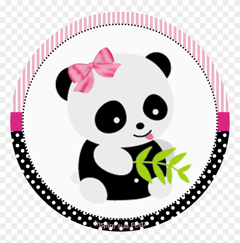 Personalizados Gratuitos Inspire Sua Festa ® - Invitacion Panda Niña Clipart #3985124