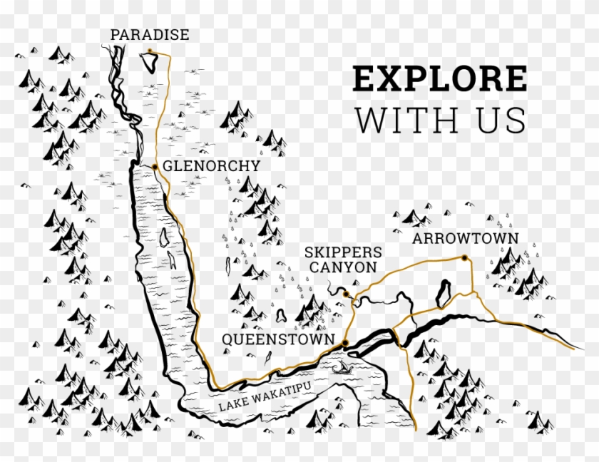 Map - Queenstown Clipart
