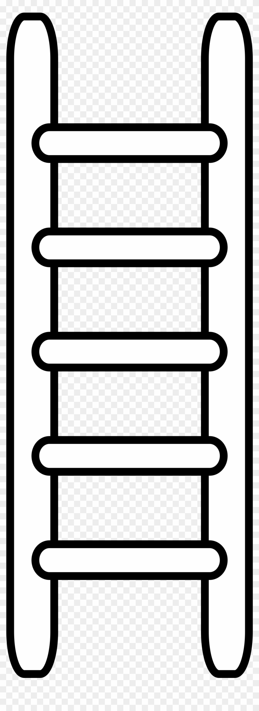 File H Raldique Meuble Echelle Wikimedia Commons - Ladder Clipart Black And White Png Transparent Png #3985369
