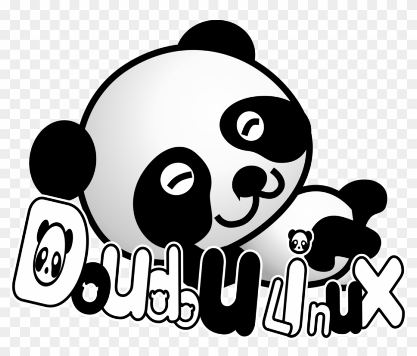 Giant Panda Bear Baby Pandas Doudoulinux Free Commercial - Cartoon Panda Transparent Background Clipart #3985397