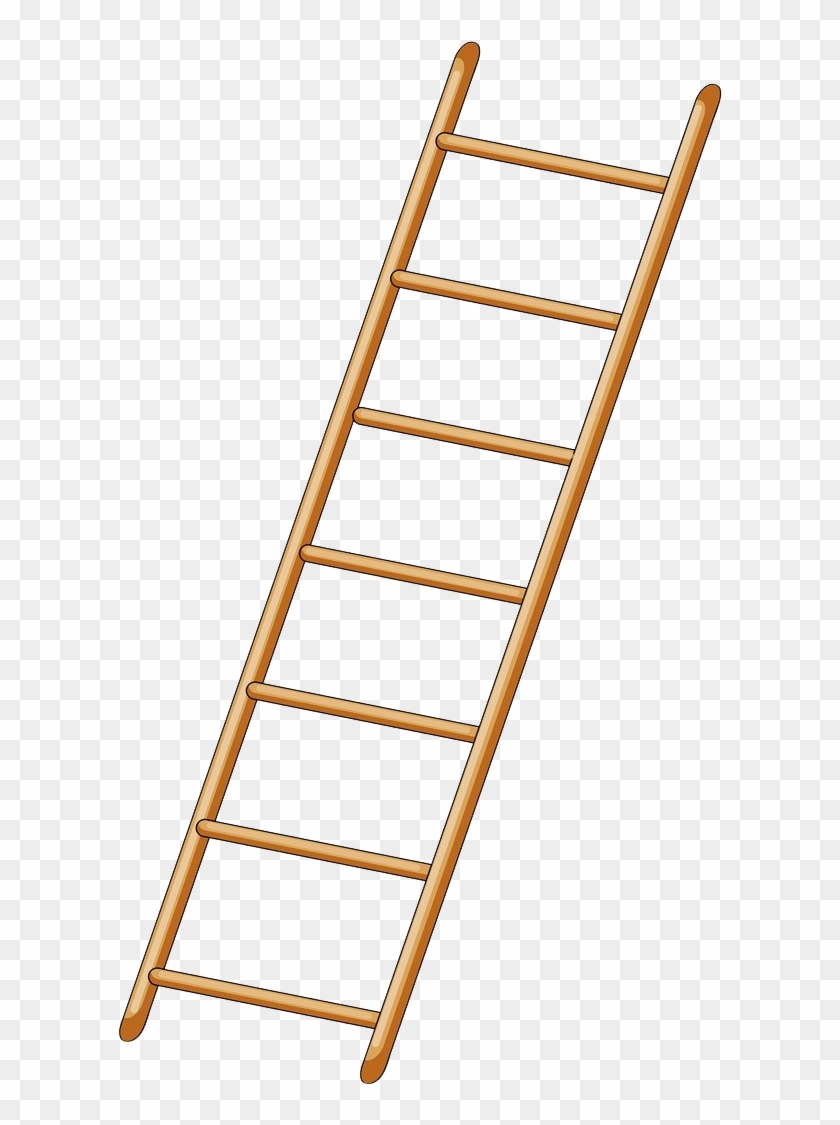Ladder Royalty - Cartoon Ladder No Background Clipart #3985745
