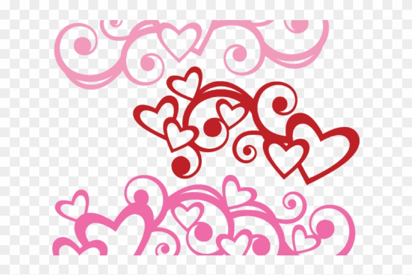 Flourish Clipart Svg - Heart Flourishes - Png Download