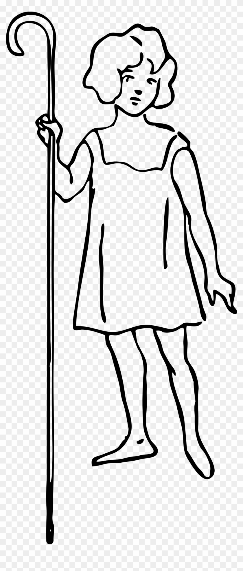This Free Icons Png Design Of Shepherd Girl - Shepherd Girl Clipart Transparent Png #3986207