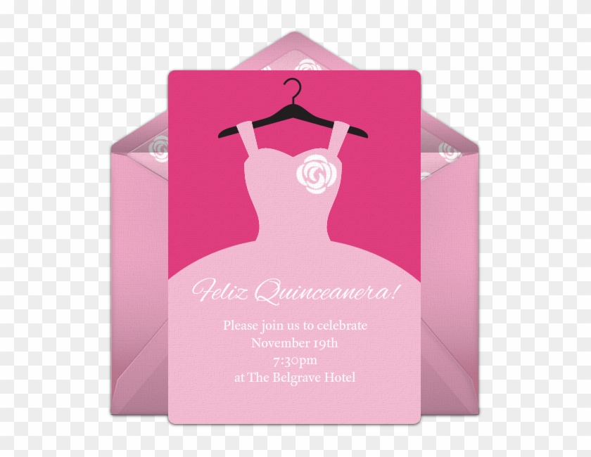 Quinceañera Online Invitation - Save The Date Quinceanera Cards Clipart #3986572