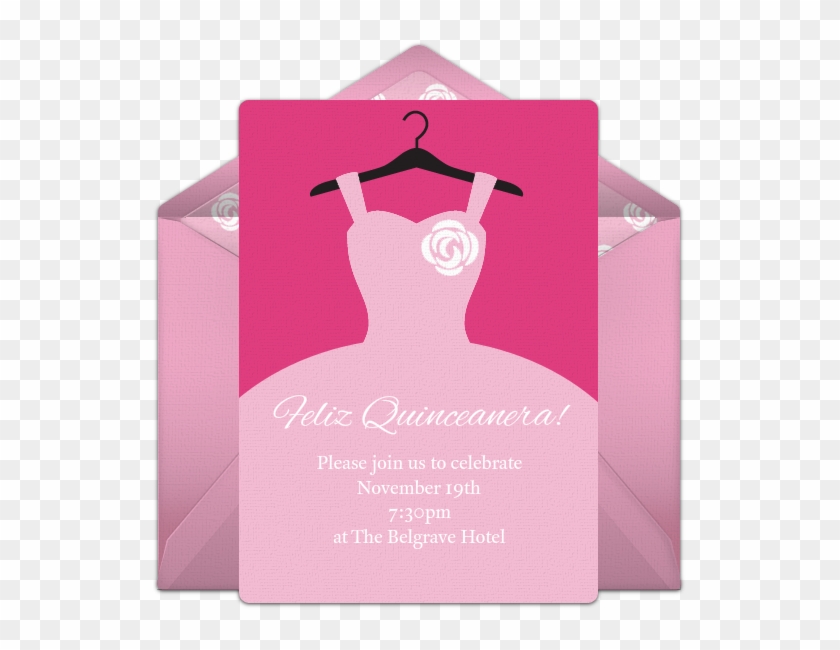 Quinceañera Online Invitation - Save The Date Quinceanera Cards Clipart