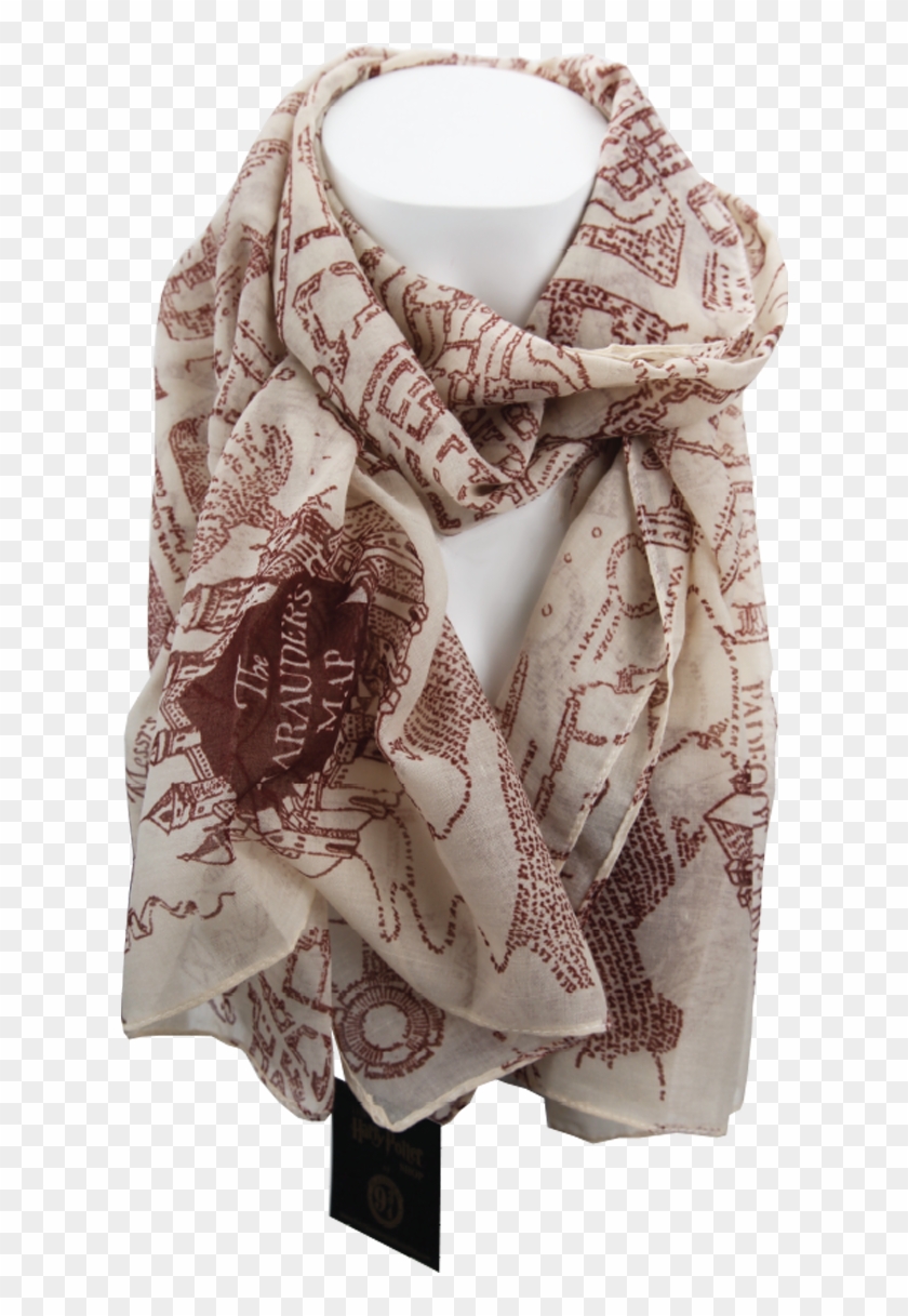 Marauder's Map Scarf - Harry Potter Ladies Scarves Clipart #3986871