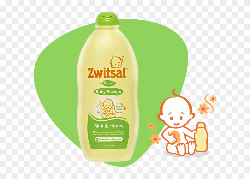 Baby Powder Natural With Milk And Honey - Zwitsal Clipart #3987003