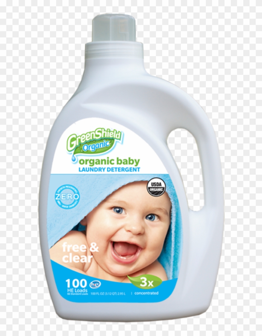 Greenshield Organic Baby Laundry Detergent Baby Powder - Plastic Bottle Clipart