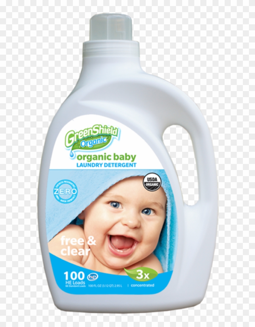 Greenshield Organic Baby Laundry Detergent Baby Powder - Plastic Bottle Clipart #3987433