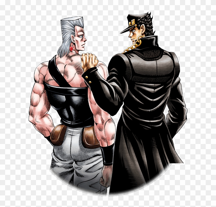 Unit Jotaro Kujo And Jean Pierre Polnareff - Jotaro And Jean Pierre Clipart #3987606