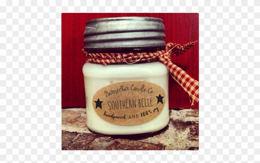 Square Mason Soy Candle - 8 Ounce Square Mason Jar Candles Clipart #3987666