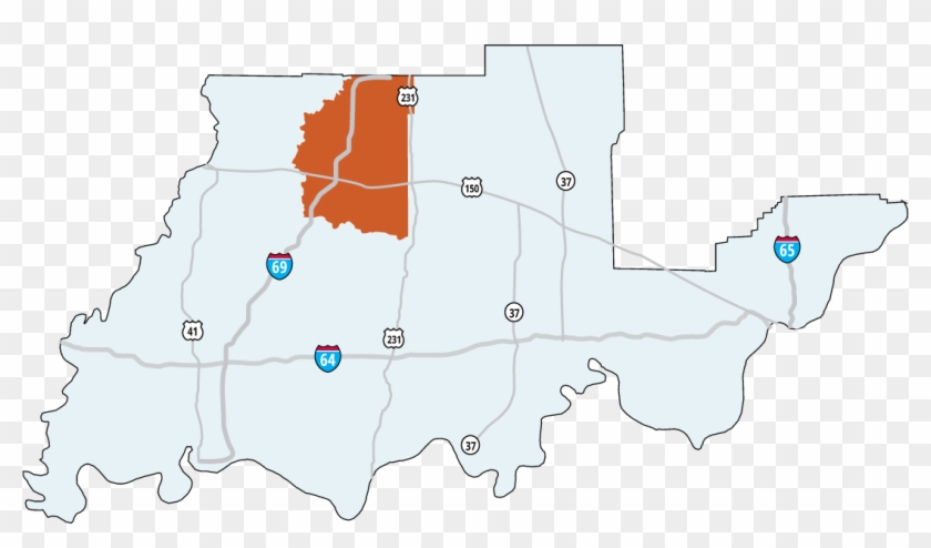 Just East Of Vincennes On Us 50 Lives One Of The Largest - Indiana Clipart #3987699