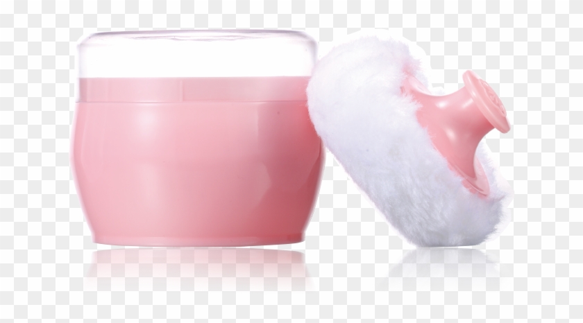 1pk Baby Powder Puff W/color Box - Cat Yawns Clipart