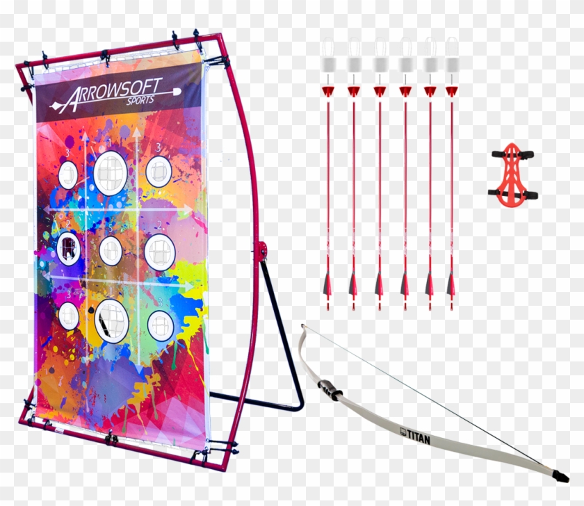 Backyard Beginner Archery Set With Beginner Recurve - Graphic Design Clipart
