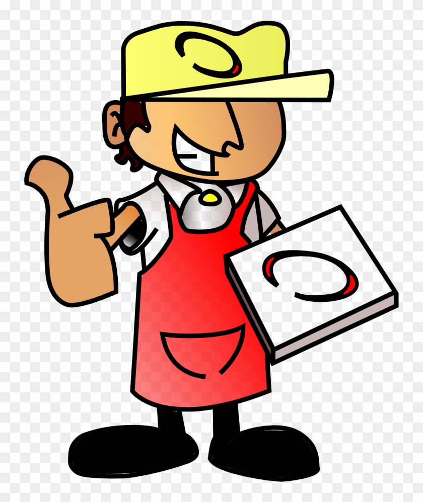 Andrew S - Knecht - Pizza Man Clipart #3988128