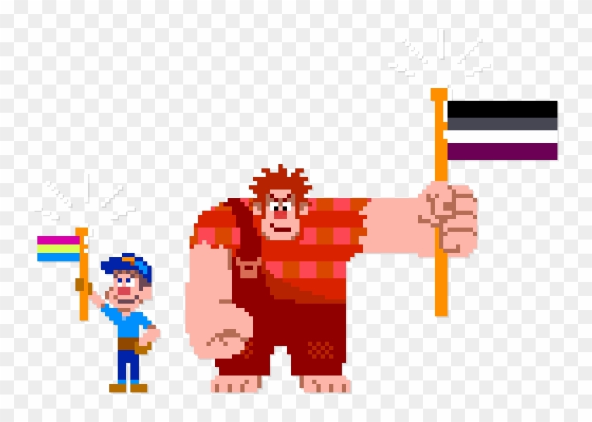 “happy Pride Month From Your Buddies At Fix-it Felix, - Wreck It Ralph Vanellope Pixel Clipart #3988169