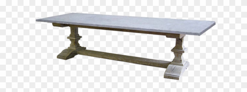 Desiree Monastery Table With Flamed Blue Stone Top - Coffee Table Clipart