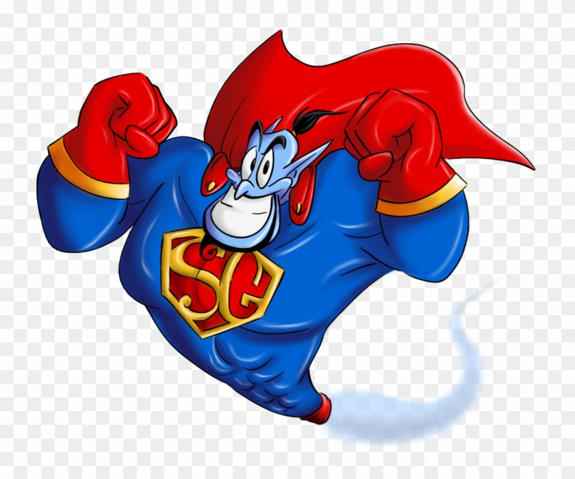 Aladdin Genie Clip Art N3 - Super Génie - Png Download