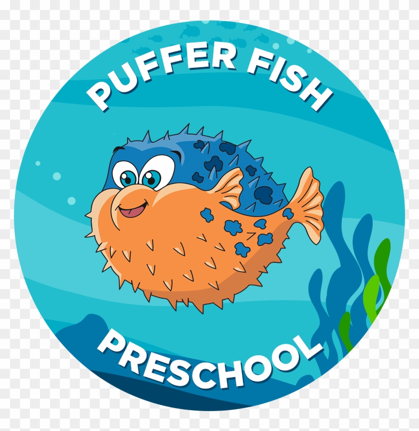 Learn To Swim Pufferfish Clipart