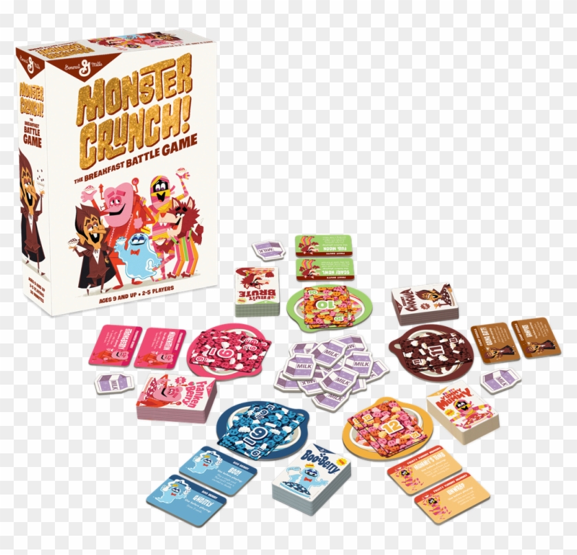 Thanks To Dinosaur Dracula And Board Game Geek For - Monster Crunch The Breakfast Battle Game Clipart #3989053