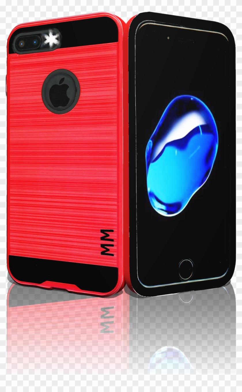 Iphone 7 Plus Mm Slim Dura Metal Finish Red - Mobile Phone Case Clipart