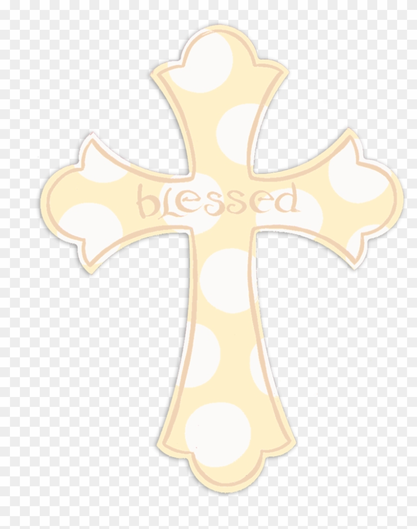 Blessed Cross Cream - Cross Clipart