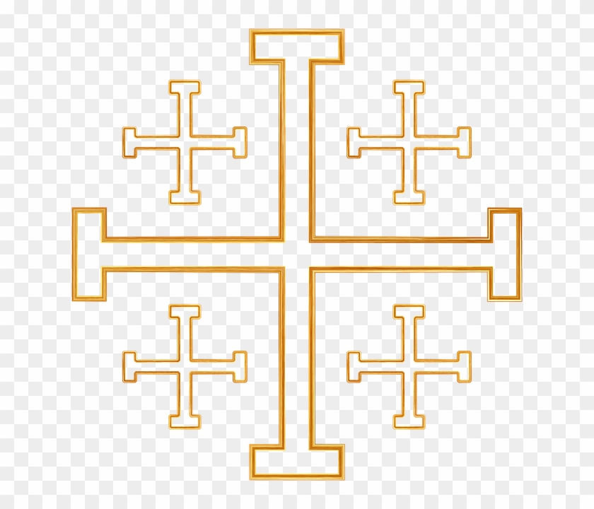 Jerusalem Cross Transparent Png Clipart #3989585