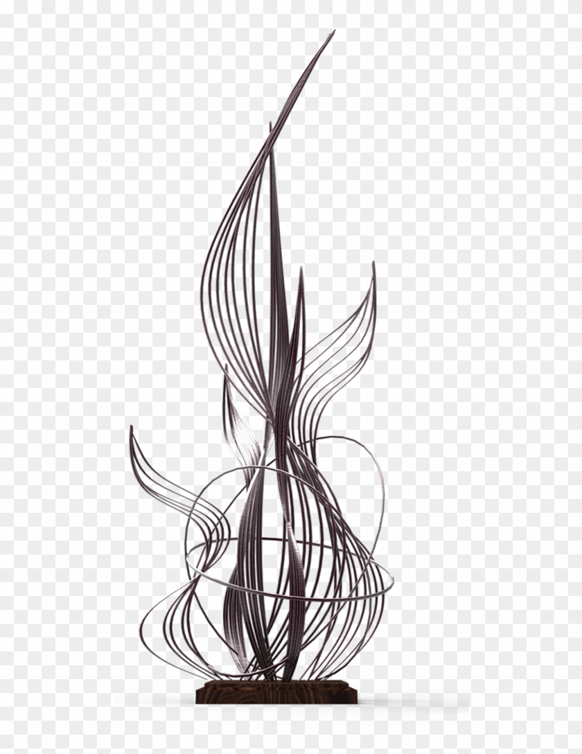 The Lines In This Sculpture Define It - Illustration Clipart #3990072