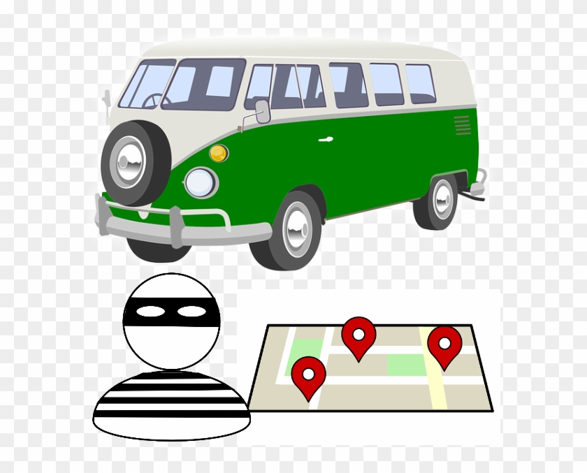With Old Minis, Classic Sports Cars And Vw Campervans - Campervan Red Clipart #3990375