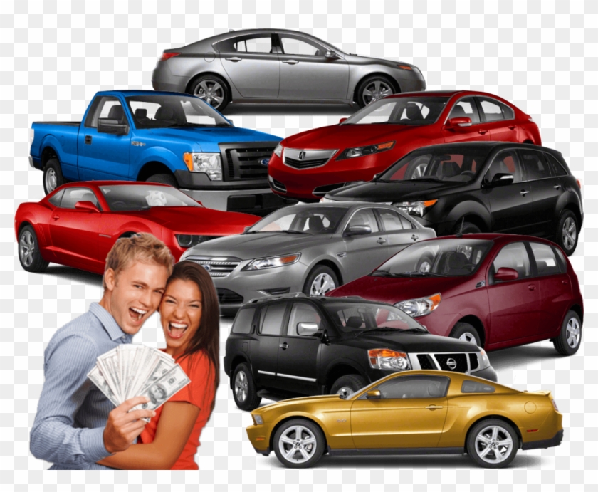 Happy Customers And Used Cars - Pickup Truck Clipart