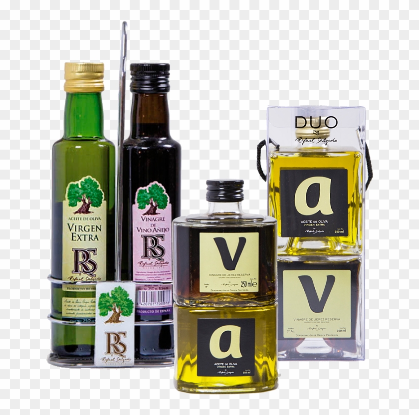 Extra Virgin Olive Oil On The Table - Glass Bottle Clipart #3990543