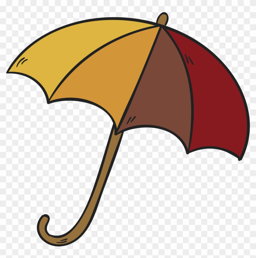 Umbrella Clip Hands Free - Paraguas Dibujados - Png Download #3990582