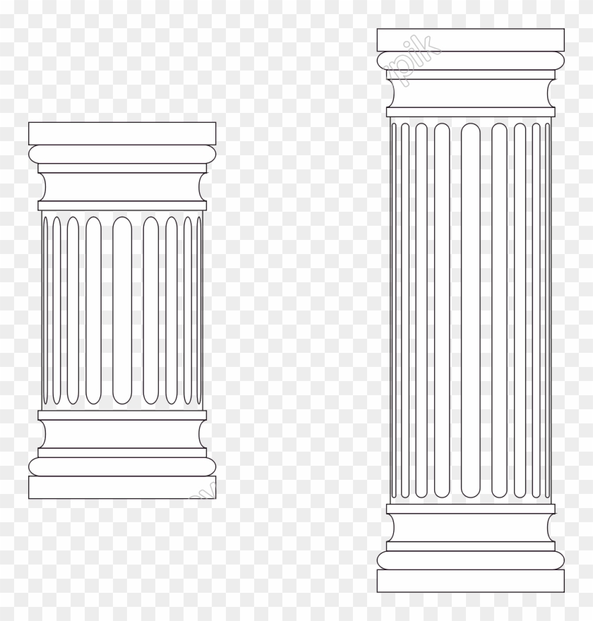 Marble Free Svg - Transparent Ancient Roman Column Clipart #3990588