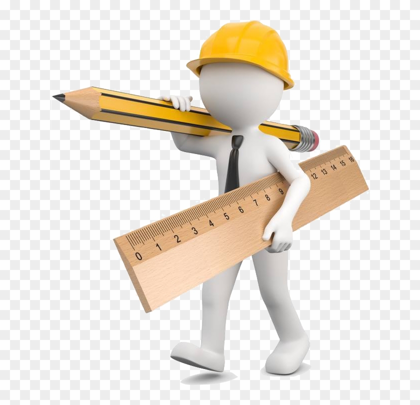 Zeiterfassung Für Baustellen - Männchen Messen Clipart