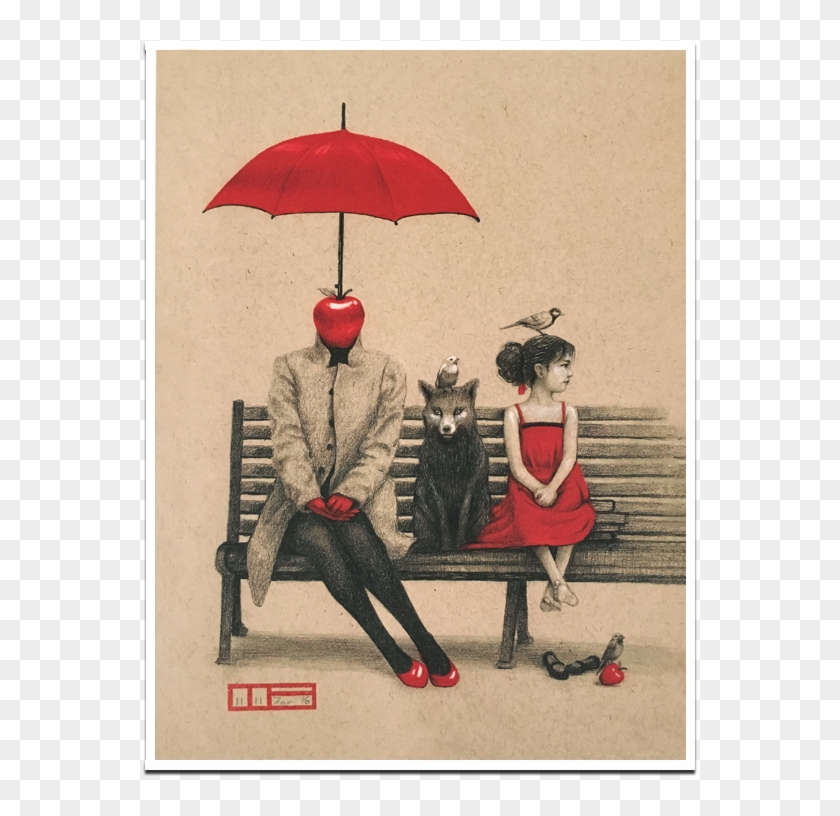 Red Umbrella And The Fox Ltd - Umbrella Clipart #3990743