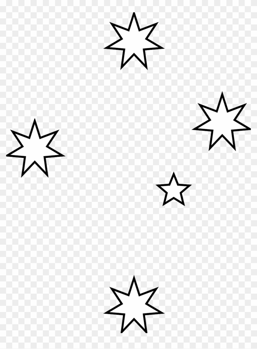 Sparkle Clipart Bright - Southern Cross Stars - Png Download