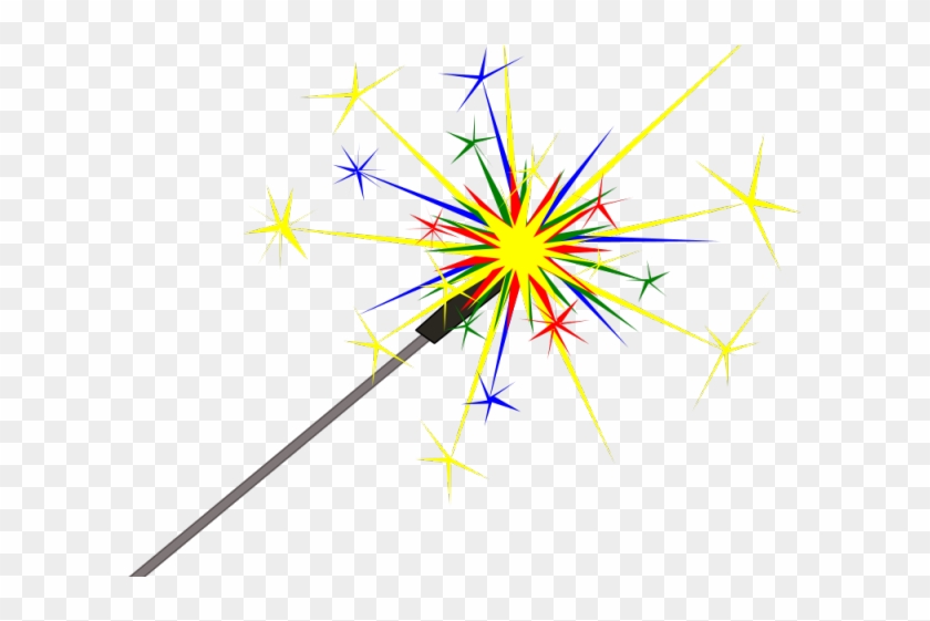 Sparkles Clipart Sparkler - Firework Sparkler Clip Art - Png Download