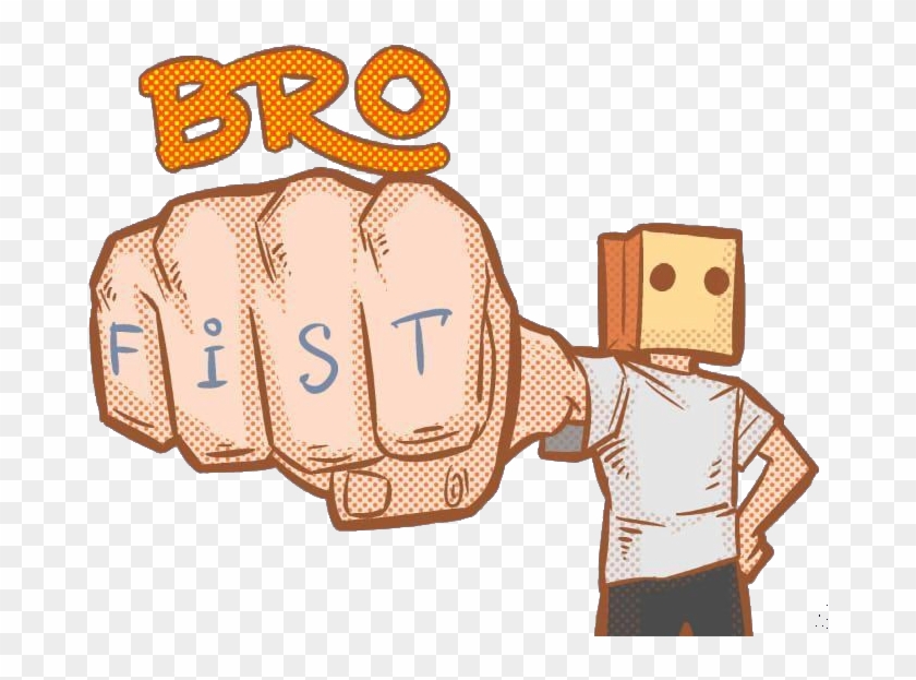 Text Cartoon Hand Product Finger - Fist Bro Clipart #3991271