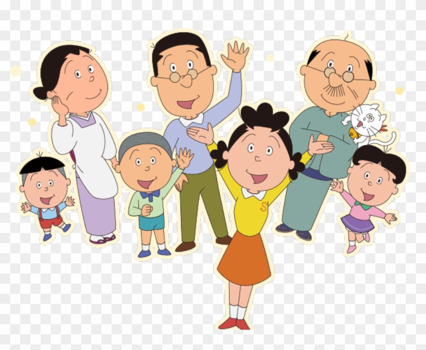 Sazaesan Family - Sazae San Clipart