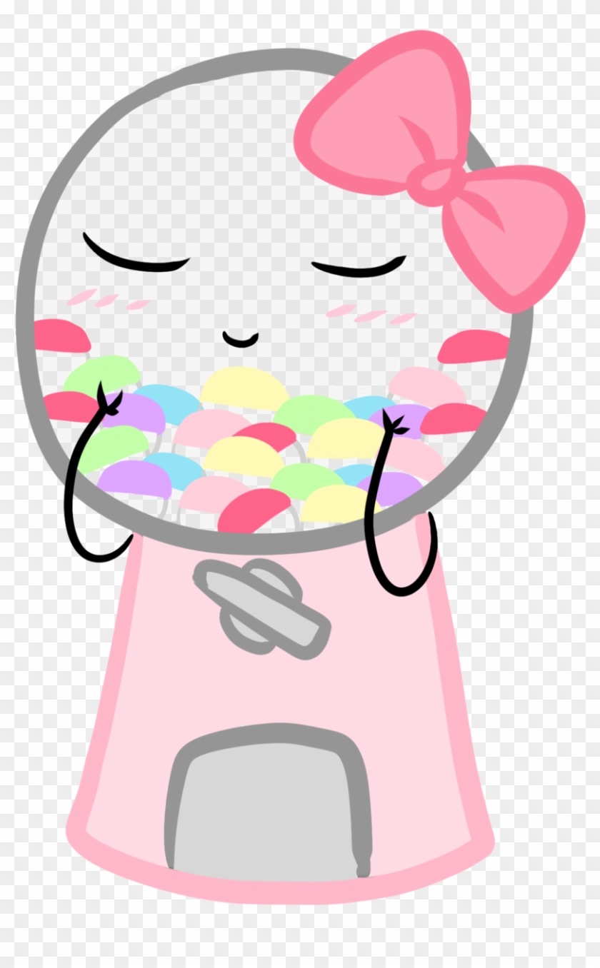 Cutie Gumball Machine Pastel Candy, Pink Candy, Green Clipart #3991767