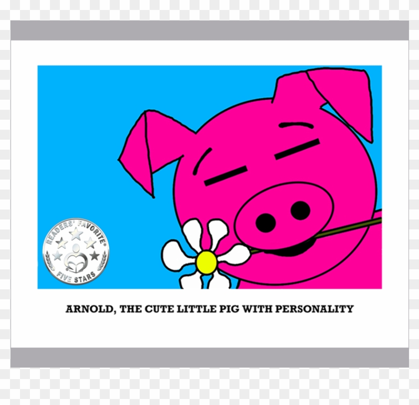 Arnold The Cute Little Pig With Personality - Cartoon Clipart #3992013