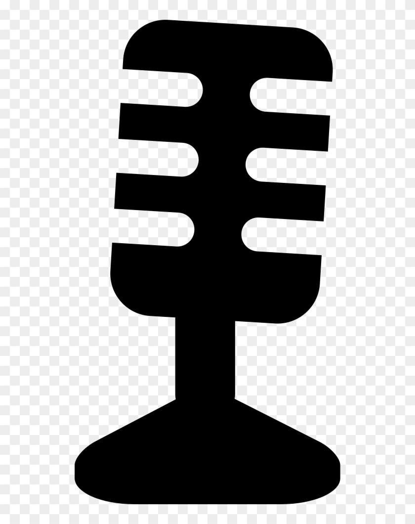 Condenser Microphone With Small Stand Comments - Icon Clipart