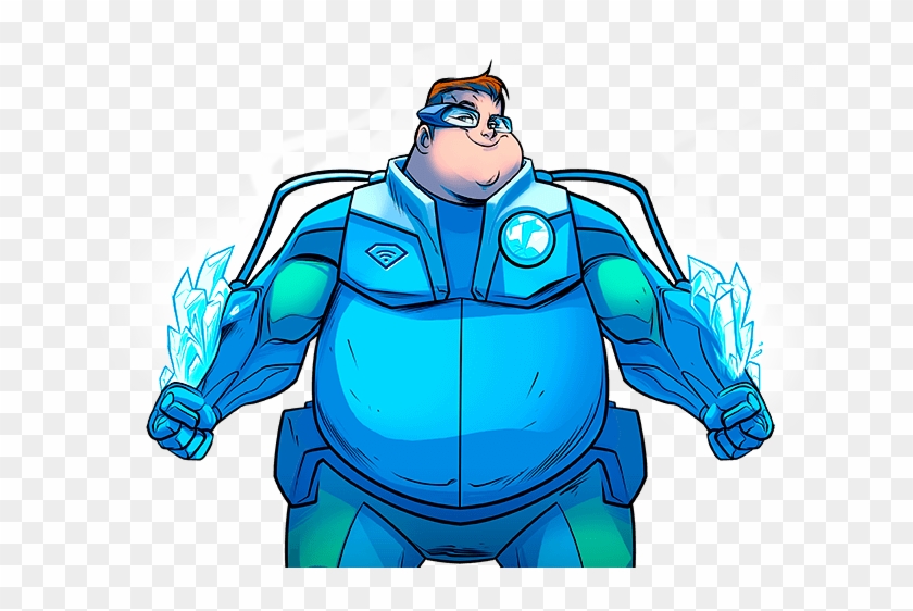 Heroes Comics - Ice Hero Clipart #3992155