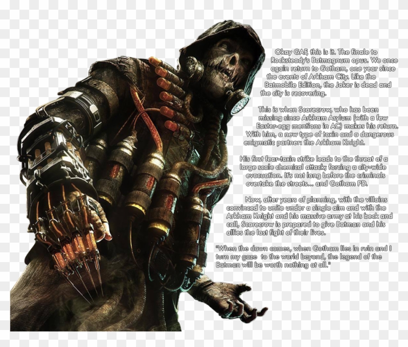 Scarecrow Transparent Arkham Asylum - Scarecrow Arkham Knight Concept Art Clipart #3993781