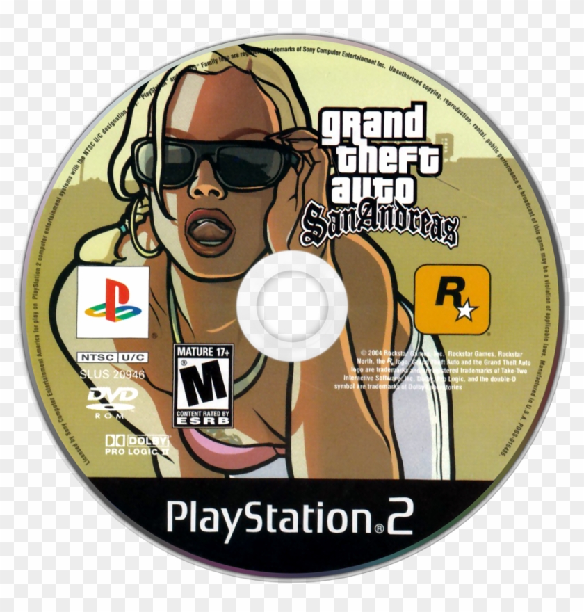 Grand Theft Auto - Cd Gta San Andreas Clipart #3994214