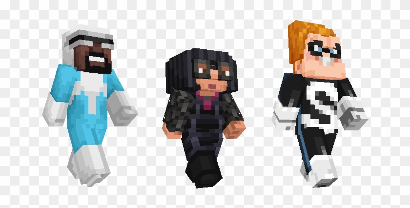 The Incredibles Skin Pack Is Out Today You Can Find - Minecraft Incredibles Skin Pack Frozone Clipart #3994551