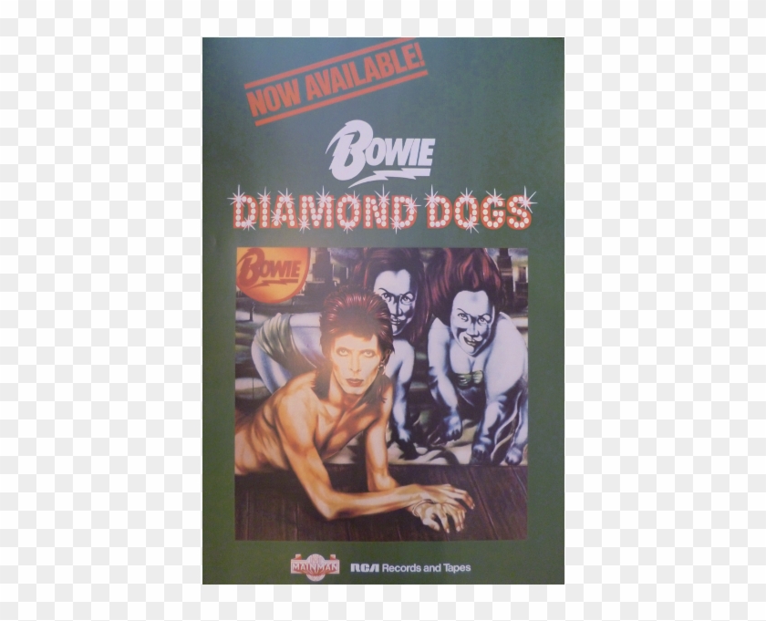 David Bowie Promotional Poster - Bowie Diamond Dogs Album Cover Clipart